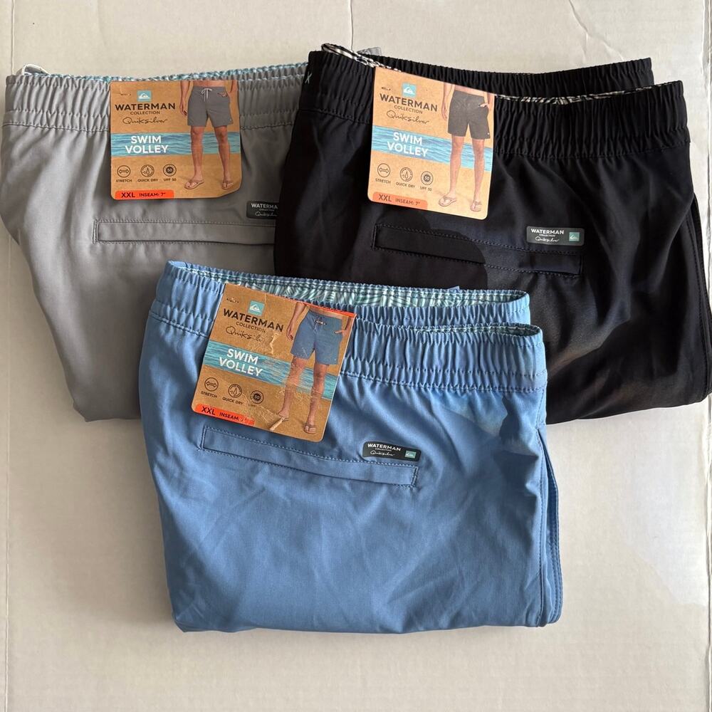 3 Quiksilver Men's Volley Swim Shorts